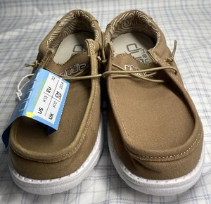 Hey Dude Wally Youth Boys Size K13 Tan - Picture 1 of 9