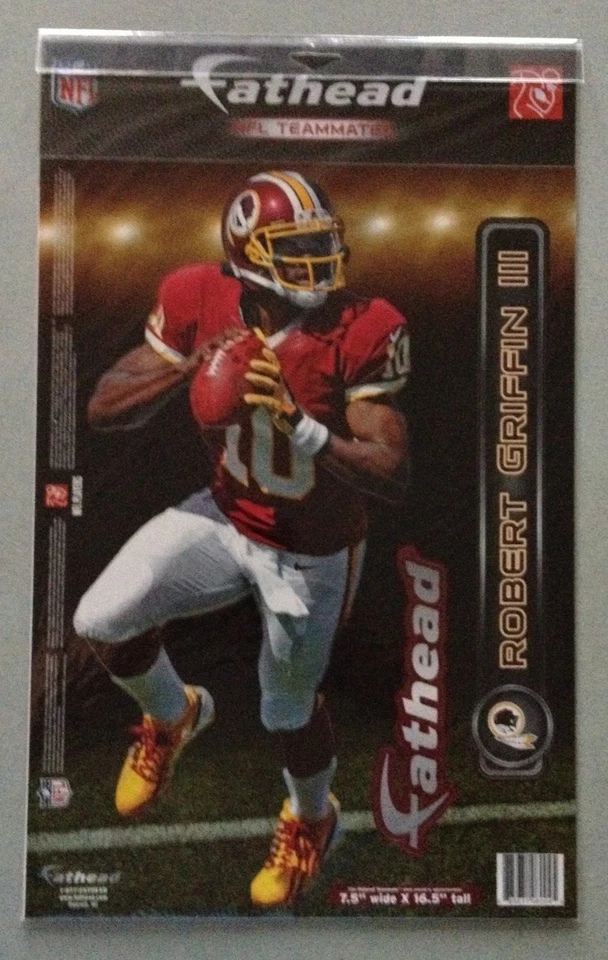Robert Griffin III Fathead Teammates - Washington Redskins 7.5" x 16.5" RG 3 Foto 1 de 1