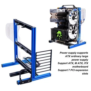 Computer Open Case Bracket Excellent Heat Dissipation Vertical Aluminum DIY F FY - Afbeelding 1 van 28