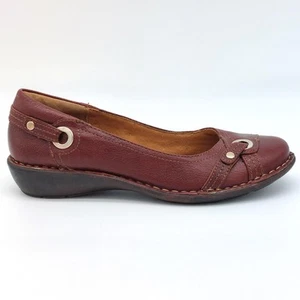 Montana Shoes Womens Size 6M Leather Comfort Slip On Loafers Flats Casual - Picture 1 of 10