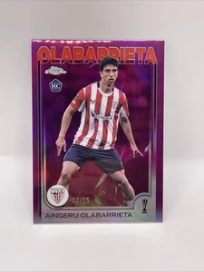 2024-25 Topps Chrome UCC Aingeru Olabarrieta RC #146 Purple /75 - Picture 1 of 2