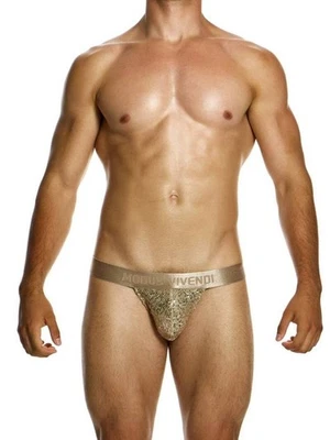 MODUS VIVENDI Harem Thong in Gold Sequins - SIZE MEDIUM - Image 1 of 3