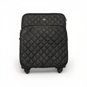 KATE SPADE Carryon Suitcase Spinner Black Luggage 17.5x14x8 Used - Picture 1 of 14
