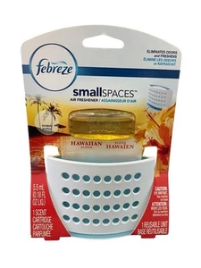 Febreze Air Freshener With Cartridge For Small Spaces Hawaiian Scent Reusable  - Picture 1 of 5