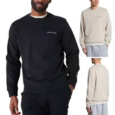 Lyle & Scott ML2004VI Mens Sweatshirt Loopback Cotton Crew neck Mens Jumper New - Image 1 of 4