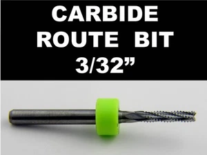 3/32" 2.40mm Tungsten Carbide Router Bit, Chip Breaker Flutes - CNC PCB -N - Picture 1 of 1