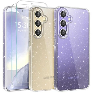 Custodia compatibile con Samsung Galaxy S24 6,2" glitter trasparente con 2 - Foto 1 di 5
