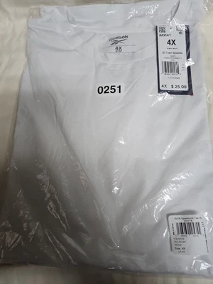 Camiseta de entrenamiento Reebok Speedwick para mujer color blanco 4X nueva con etiquetas precio de venta sugerido por el fabricante 25 USD Foto 1 de 4