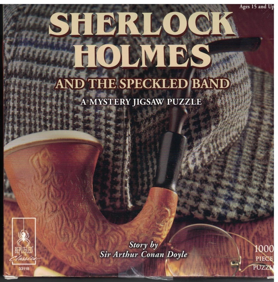 Rompecabezas BEPUZZLED Sherlock Holmes and the Speckled Band Mystery 1000 piezas - Nuevo Foto 1 de 1