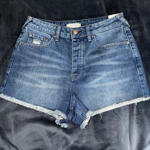NWT CLEO + Wolf Shorts Womens 29 Denim Cutoff Button FLy Distressed Ripped - Picture 1 of 4