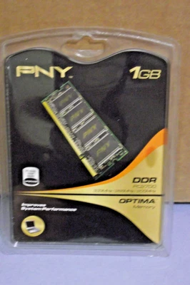 PNY PC2700 1GB SO-DIMM 333MHz DDR MEMORY (MN1024SD1-333) 2 AVAILABLE BIN 6 - Image 1 of 4