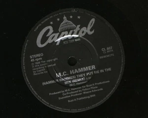 MC HAMMER they put me in the mix 7" WS EX/ uk CL 607 - Foto 1 di 1