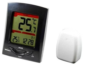 Wireless Thermometer clock with outdoor temperature  - Picture 1 of 6