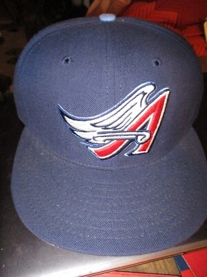 NWT Orig 90's CALIFORNIA ANGELS Cartoon Wing Hat 6 5/8 New Era 5950 Dead Stock - Image 1 of 4