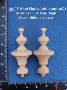 Paar Uhr / Möbel Finials Stil 17F - Bild 1 von 1