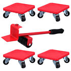 Multifunctional Furniture Mover with Pulleys, Pry Bar, and Jack