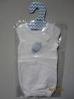 YOU GET TWO!! MainStreet Collection Baby 1-Piece Light Blue/Football Gown 0-6M