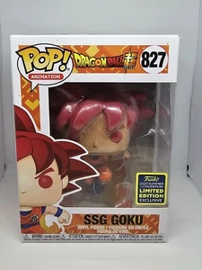 Funko Pop! SSG Goku #827 – DBZ – 2020 SDCC Exclusive – Mint w/Protector - Picture 1 of 5
