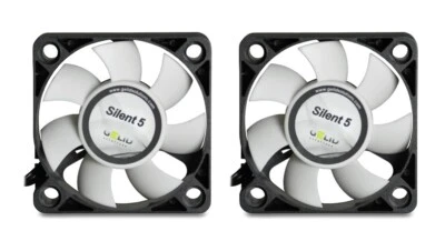 2 x Gelid Solutions Silent 5 PC Fans 5cm 50mm 4000RPM Quiet 24Hr RM Del x 2 Pack