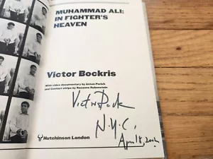 Victor Bockris SIGNED Muhammad Ali In Fighter's Heaven 1998 First Edition HB - Picture 1 of 5