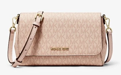 NWT Michael Kors Medium Leather Crossbody Convertible Bag BALLET - Image 1 of 4