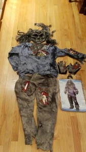Komplettes Zombie Halloween Kostüm groß Jungen Alter 12-14 - Bild 1 von 5