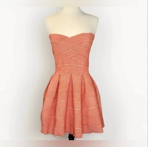 Vintage Women's Sweetheart Bandage Off Shoulder Strapless Bohemian Mini Dress - Picture 1 of 5
