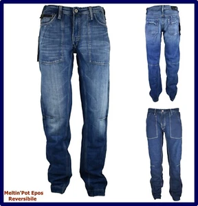 jeans meltin pot da uomo epos denim larghi hip hop rap a gamba larga w30 w31 w32 - Foto 1 di 9