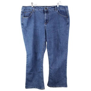 Falls Creek Jeans Blue Denim Women Size 18W Short (42x27) Straight Leg - Picture 1 of 5