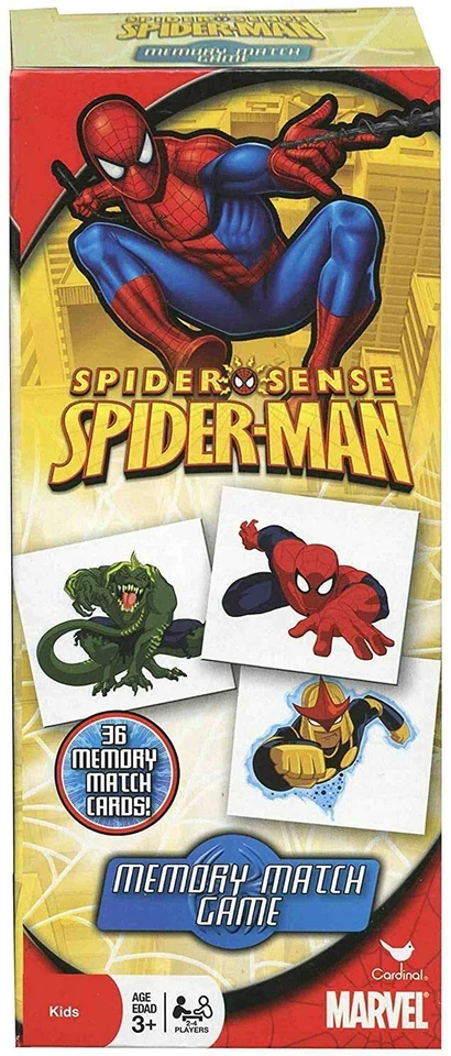 SPIDER-MAN MEMORY MATCH CARD GAME By CARDINAL GAMES BRAND NEW! - Image 1 of 1