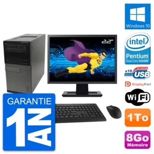 PC tour DELL 990 Bildschirm 22 " Intel G630 RAM 8Go Festplatte 1To Windows 10 - Bild 1 von 7