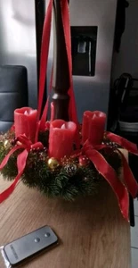 Adventskranz mit Ständer aus Holz - Bild 1 von 4