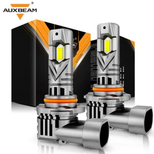 AUXBEAM Canbus HB3 9005 LED Headlight Bulb High Beam Super Bright White Real 1:1 - Picture 1 of 12