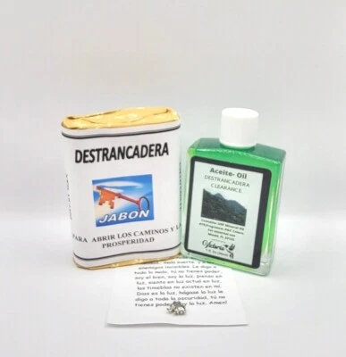 ARTESANIA PERU DESTRANCADERA JABON Y PERFUME ELIMINA ENERGIAS NEGATIVAS ORACION Y AMULETO INC