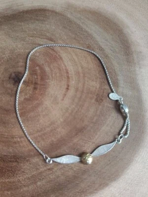 Pulsera ajustable Alex and Ani Harry Potter Golden Snitch plata de ley 925 Foto 1 de 4