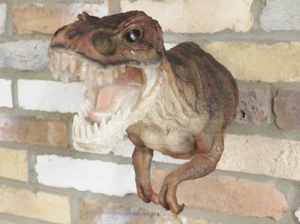 T-Rex Dinosaur Head Wall Hanging Tyrannosaurus Ornament Sculpture Decoration - Picture 1 of 5