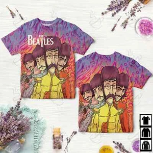 The Beatles Colorful Art T-Shirt, Music Lovers T-shirt Size S-5XL, For Men - Picture 1 of 2