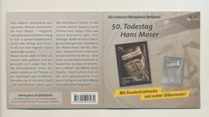 Numiphilum Collection No. 31 - Special Mark + Silver Mark 150th Anniversary of Death Hans Moser - Picture 1 of 5