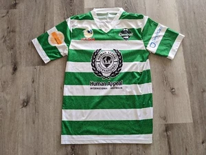 SA Central FC Football Jersey Player Issued Soccer M Medium Green White FFSA - Picture 1 of 6