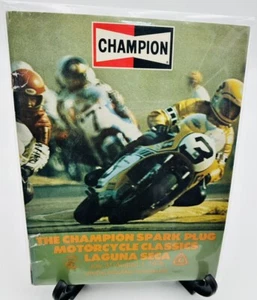 1976 CHAMPION SPARK PLUG MOTORCYCLE RACING PROGRAM 7/31 LAGUNA SECA RACEWAY - Picture 1 of 2