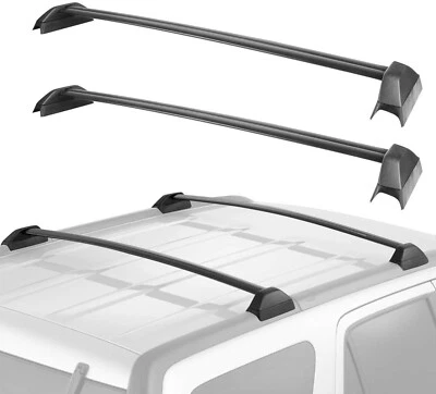 Barra transversal de riel de techo de aluminio 2 piezas apta para Honda CRV CR-V 2002-2006 Foto 1 de 4