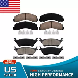 For 2012 - 2020 Ford F-150 Front and Rear Left and Right Ceramic Brake Pads Kit - Picture 1 of 4