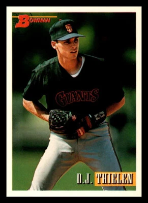 1993 Bowman # 224 - D.J. Thielen RC - San Francisco Giants - Image 1 of 2