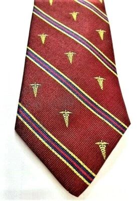 CORBATA DE MÉDICO - ARTEFACTOS DE MUSEO - 100% SEDA - ¡GRAN REGALO PARA ESTUDIANTES O GRADUADOS! Foto 1 de 4