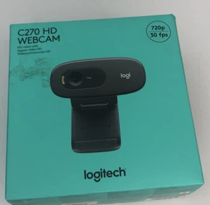 Logitech C270 HD Webcam Camera, Black - Picture 1 of 4