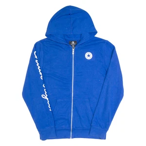 CONVERSE CHUCK TAYLOR Boys Blue Hoodie Full Zip XL - Picture 1 of 6