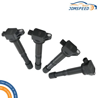 Pack Of 4 Ignition Coils UF602 for Honda Accord 2008-2011 CRV Acura 2010-2011 - Image 1 of 4