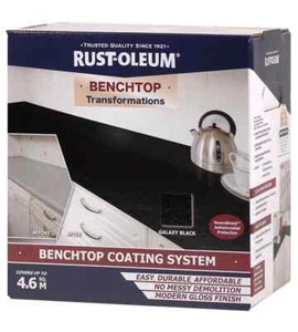 Rust-Oleum Benchtop Transform Kit - Galaxy Black Bench Top Resurfacing Paint - Picture 1 of 4