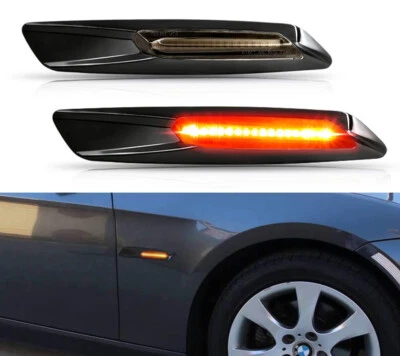 2x LED Side Marker Blinker Light For BMW E90 E60 E82 E61 F10 E87 E88 E91 E92 F12 Foto 1 de 4
