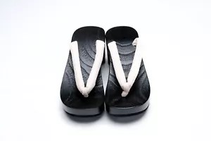 DEAR VANILLA AUTHENTIC JAPANESE YUKATA KIMONO GETA SANDALS 24.5cm US SIZE 7.5 - Picture 1 of 7